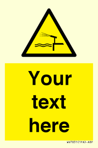 Custom warning water cannon